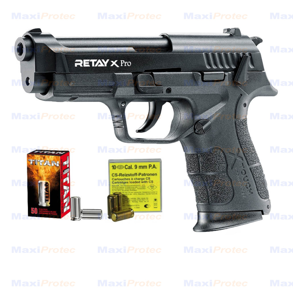 Pistolet d'Alarme XPRO Retay cal 9 mm PAK Noir - R570540B
