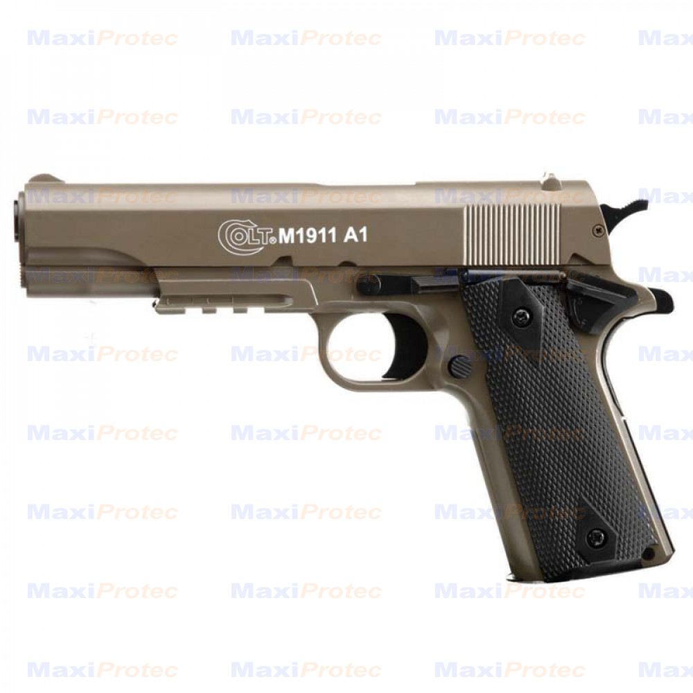 Pistolet à billes Colt 1911 HPA Culasse métal (0.5 joule) - Armurerie Loisir