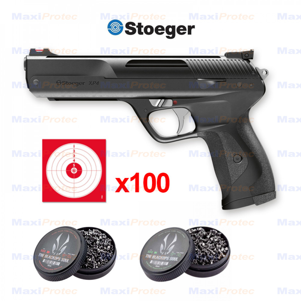 Pistolet à plombs Stoeger XP4 4.5 mm - 3 joules - Pistolet à plomb - Tir de  loisir