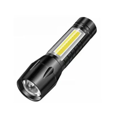 Mini lampe de poche LED rechargeable par USB 200 Lumens - 3 modes d'éclairage