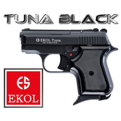 Pistolet EKOL Tuna noir brillant cal. 8 mm