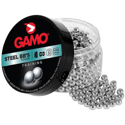 500 Billes acier rondes Gamo Steel BB's cal. 4.5 mm