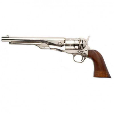 Revolver poudre noire PIETTA 1860 Army Acier Nickelé cal.44 (CASN44)