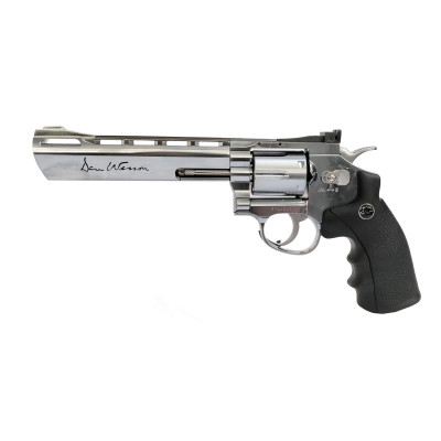 Revolver Dan Wesson Chromé 6" cal. 4.5 mm - plombs
