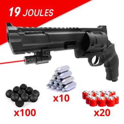 Revolver de défense HDR68 T4E Umarex + laser et slugs cal.68 - 19 joules