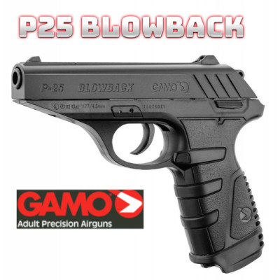Pistolet a plomb Gamo P-25 Blowback 4.5