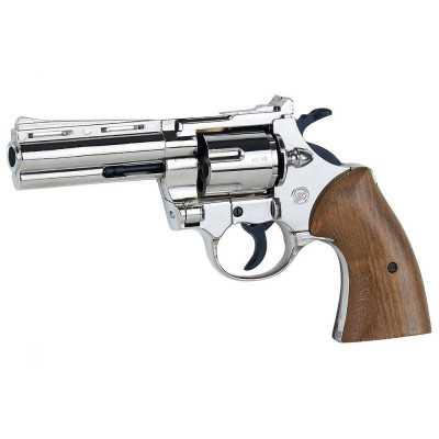 Revolver Python Chromé crosse bois cal. 9 mm