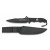 Couteau de survie Horizon avec boussole lame 13.2 cm noir