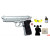 Pack pistolet M92 FS Chromé Asg cal. 6mm