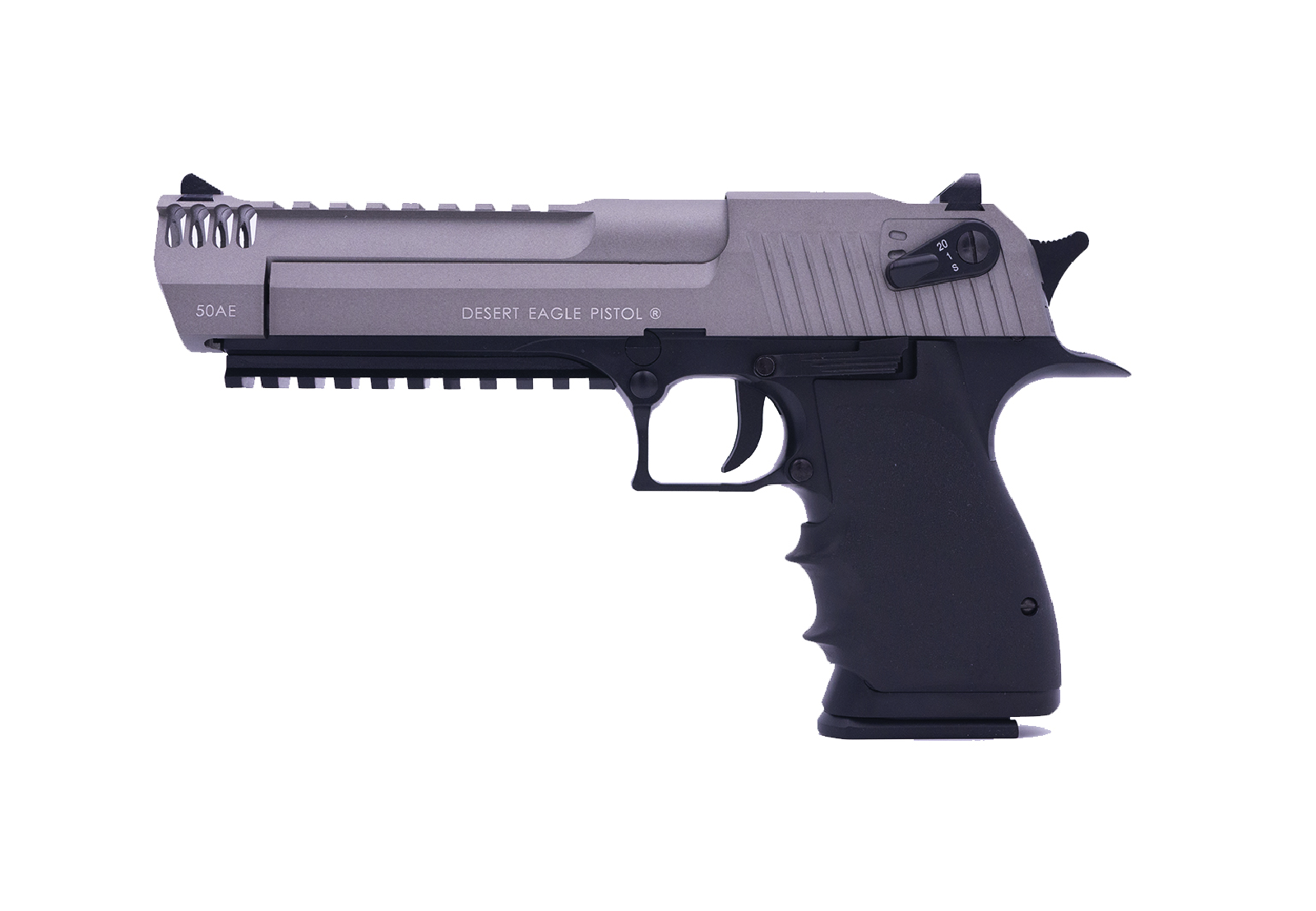 Pistolet Desert Eagle 50AE Airsoft Blowback Semi et Full Auto CO2 6mm 1.5j  Dual Tone