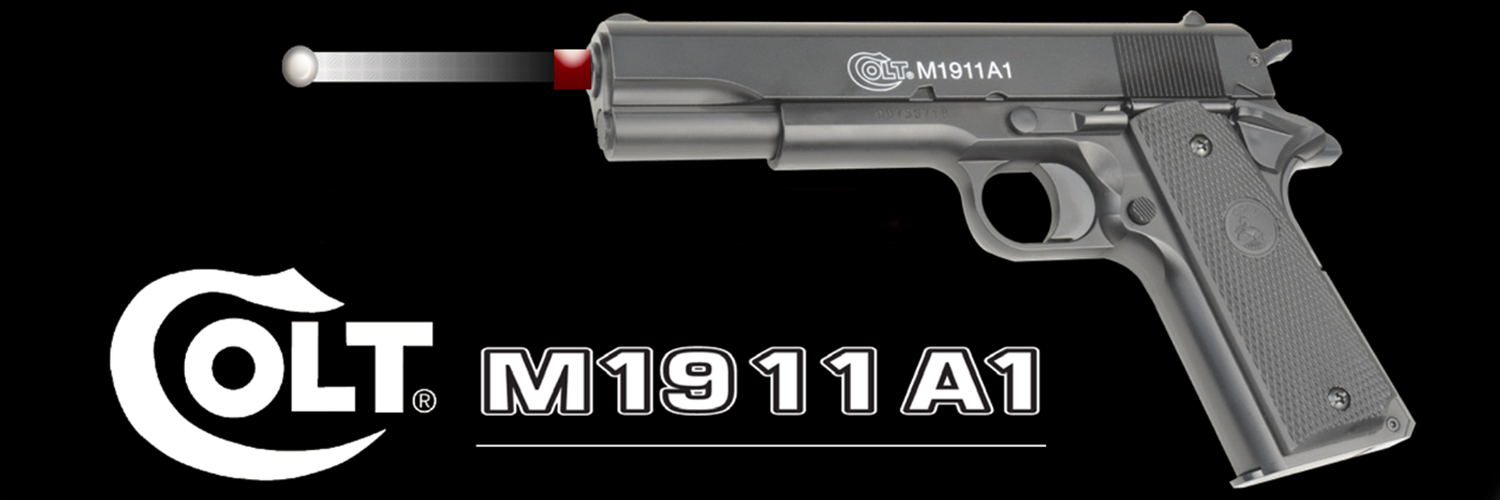 Pistolet à billes Colt 1911 HPA Culasse métal (0.5 joule) - Armurerie Loisir