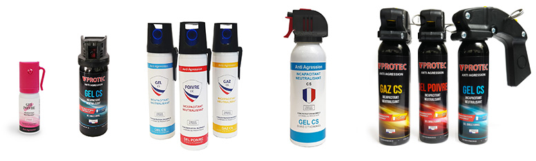 Info - BOMBE EXTINCTEUR LACRYMOGENE 300ML OU 500ML