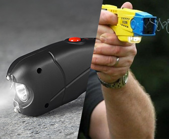 Shockers à impulsions électriques, taser de poche, matraques électriques