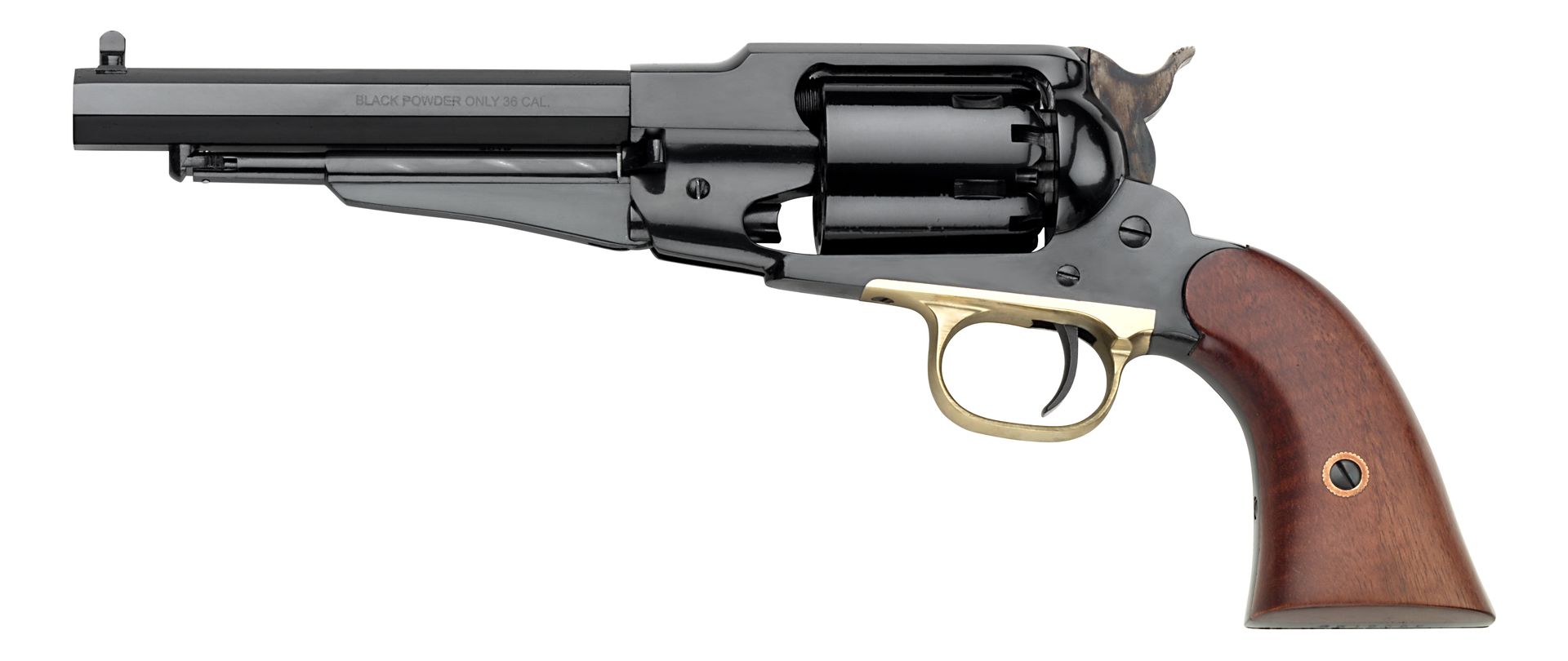 Revolver poudre noire PIETTA remington New Army 1858 acier cal.44 (RGA44) - poudre  noire cal.44 - Arme poudre noire - Tir de loisir