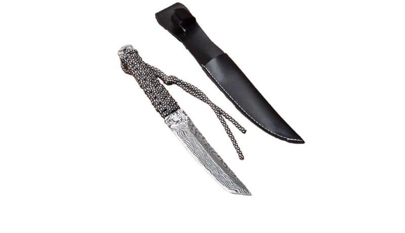 Couteau katana lame fixe vue générale