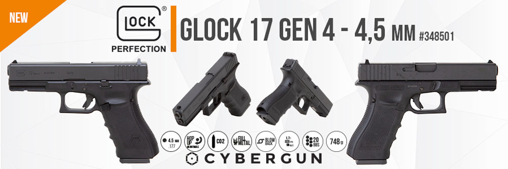 Glock 17 Gen 2 1,7J Calibre 4,5 mm