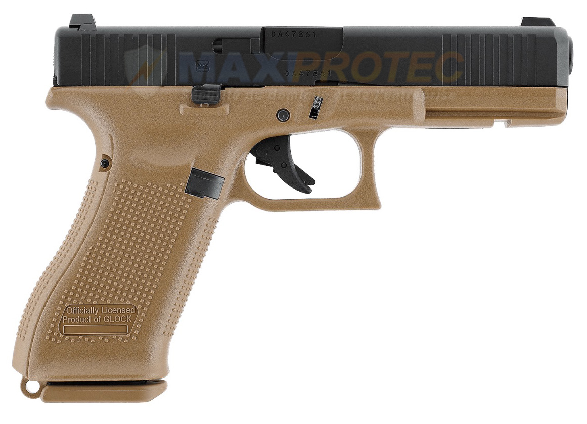 Détails du Glock 17 Gen5 6mm GBB French Edition Coyote