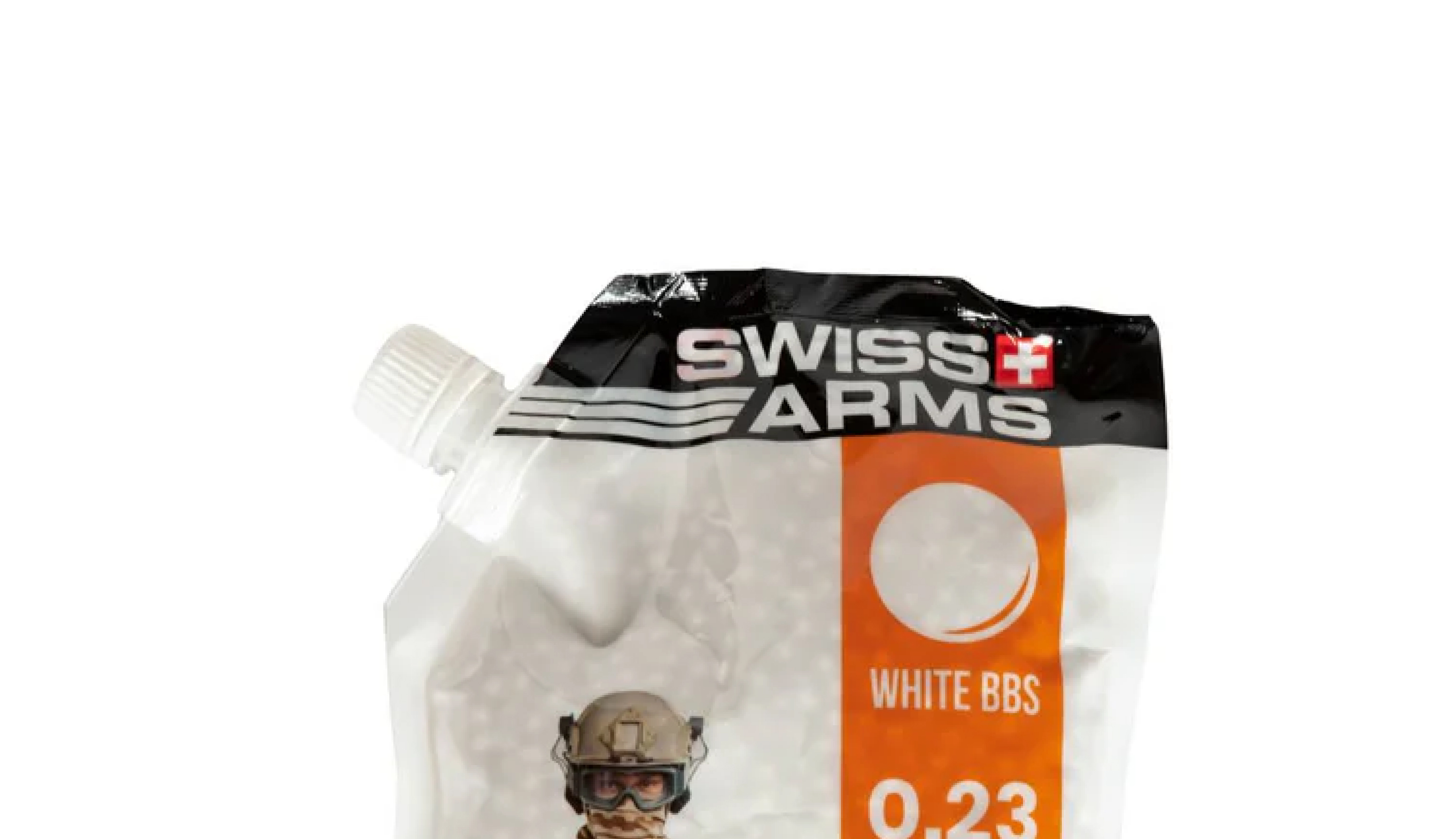 Bec verseur du sachet de billes non biodégradables