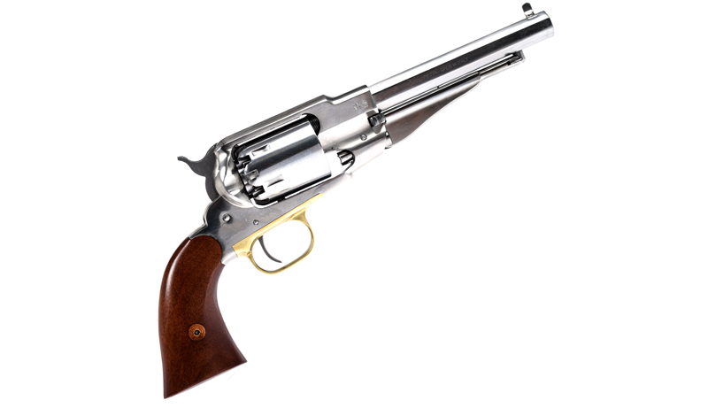 Détails canon octogonal revolver Pietta 1858