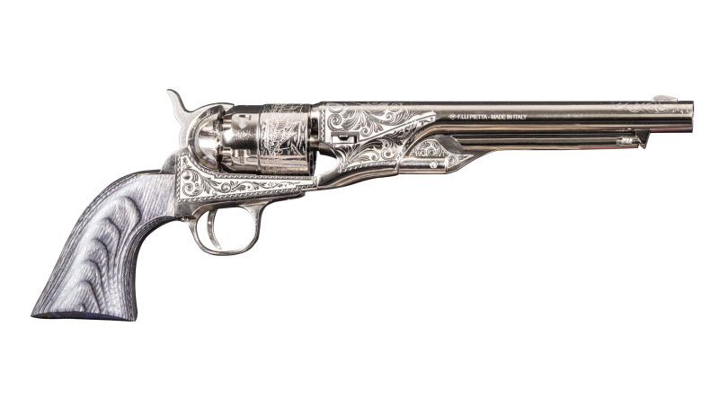 Revolver 1860 Army Nickelé et Gravé