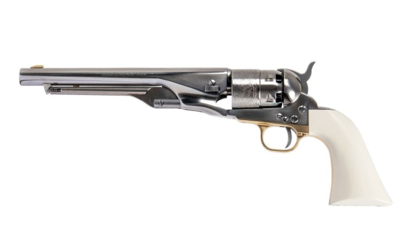 Revolver 1860 Army Old Silver White