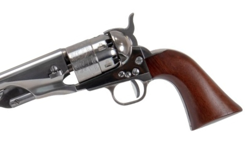 Barillet du Revolver Army Acier Verni Noir