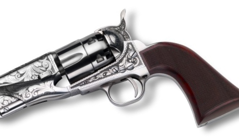 Barillet du Revolver Army Deluxe Gravé