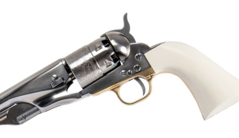 Barillet du Revolver Army Old Silver White