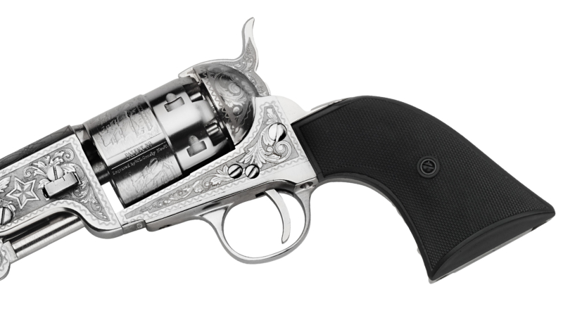 Barillet du Revolver 1851 Navy Laiton Nickelé Laser