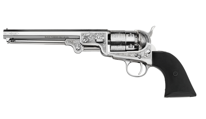 Revolver 1851 Navy Laiton Nickelé Laser