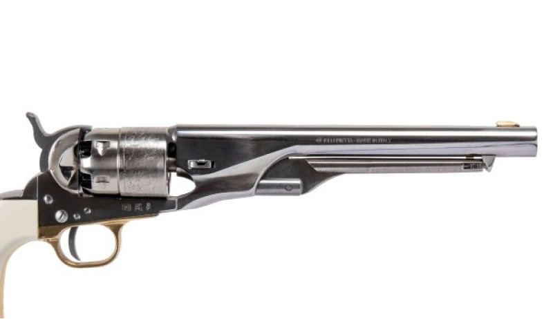 Canon du Revolver Army Old Silver White