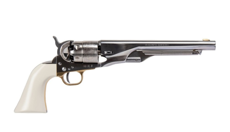 Profil du Revolver Army Old Silver White