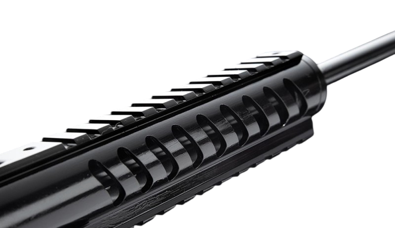 Détail sécurité et canon de la carabine PCP Snowpeak