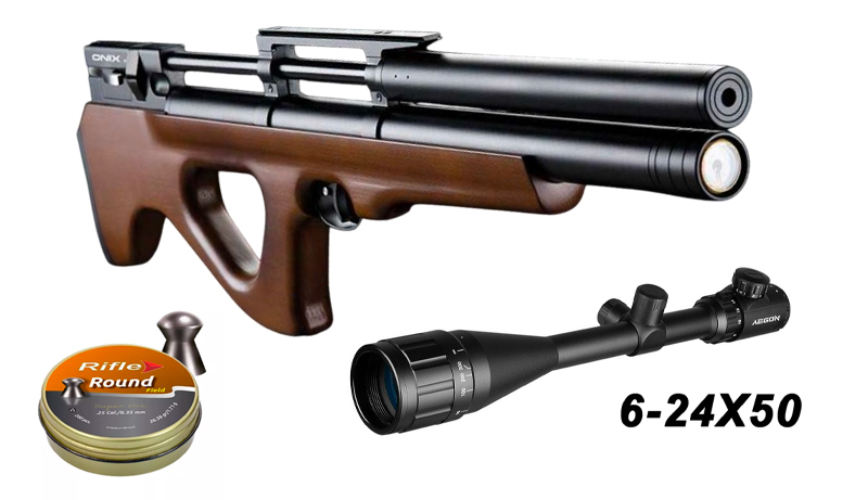 Pack Carabine PCP Onix K2 avec lunette et plombs