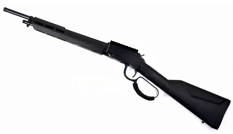 Détail hausse et guidon fibre optique Rio Bravo .22