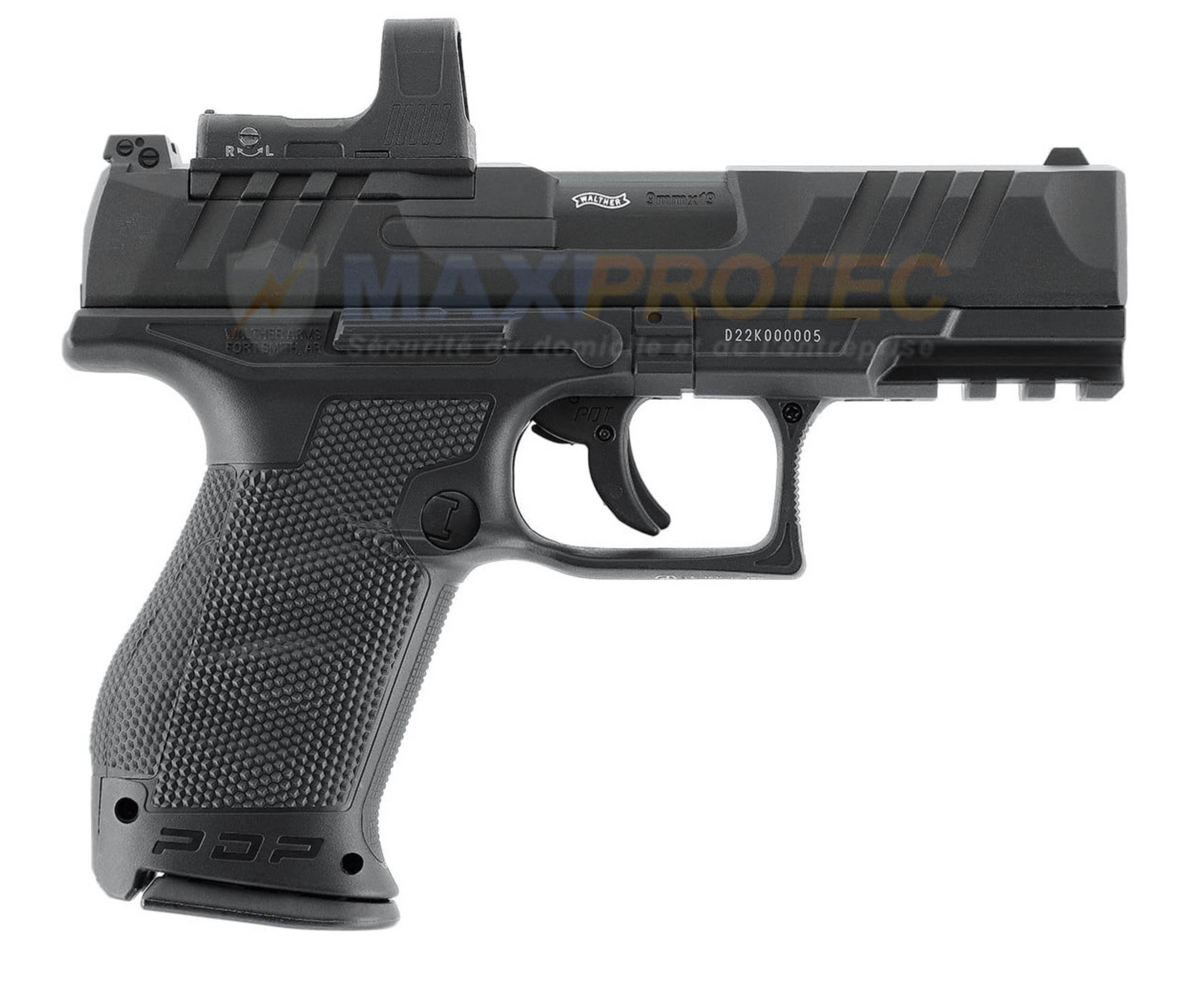 Détail de la culasse métal du Walther PDP