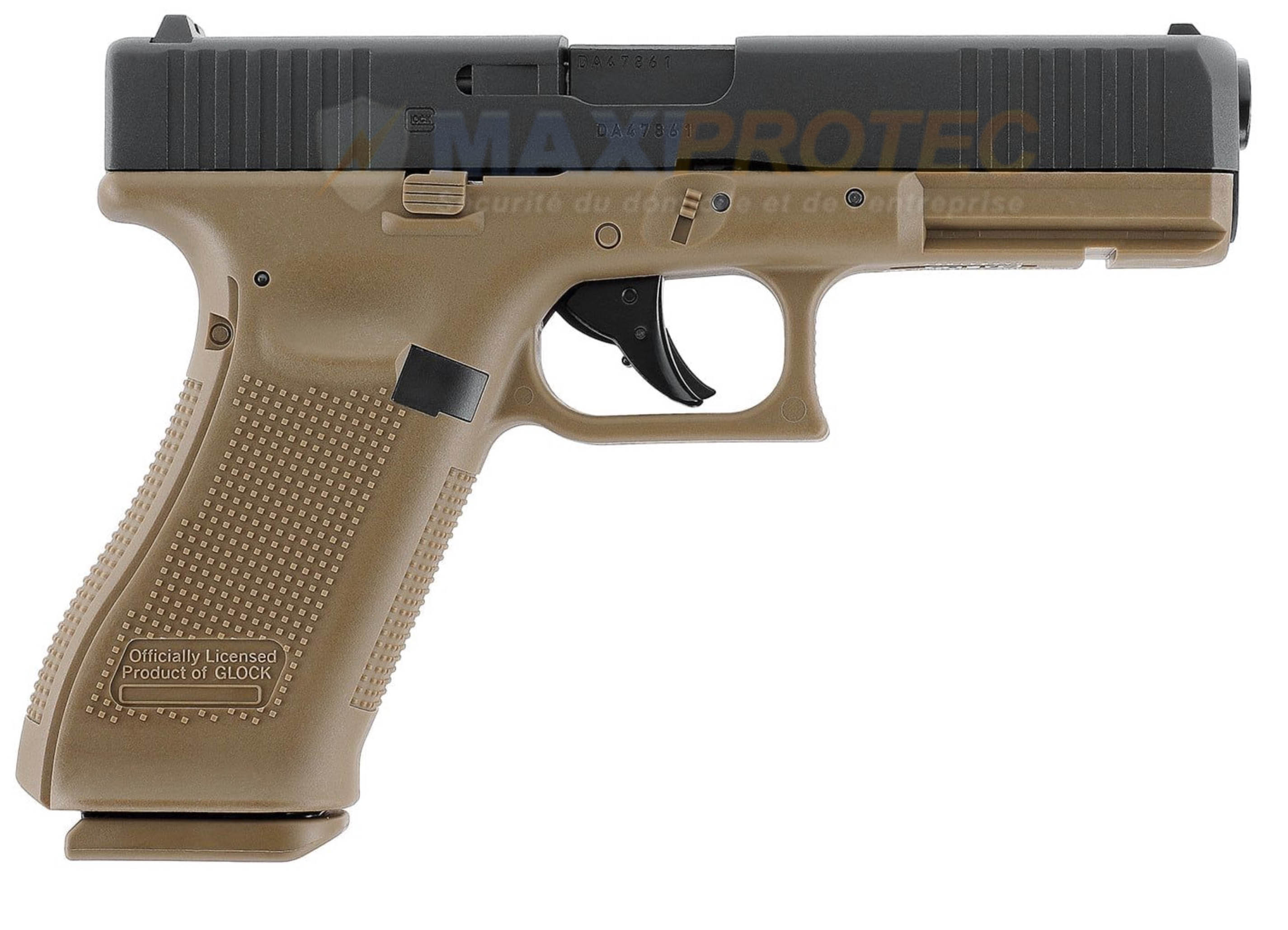 Vue rapprochée de la culasse du Glock 17 Gen5