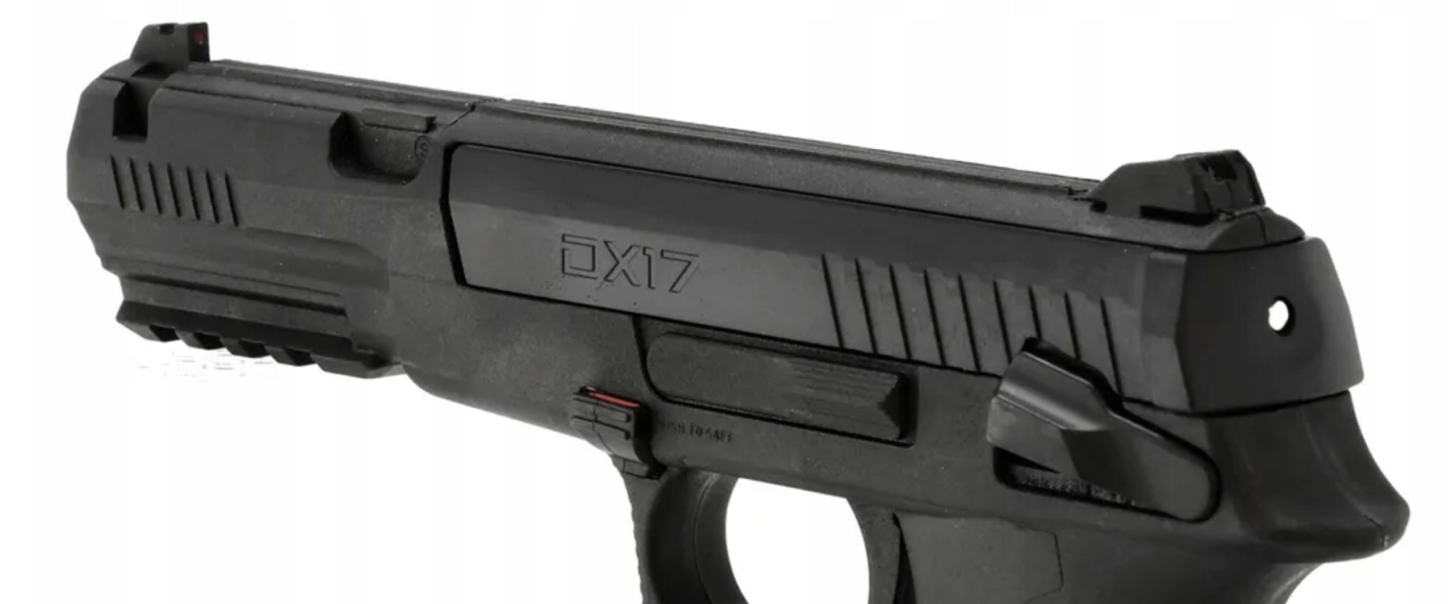 Pistolet DX-17 en vue complète