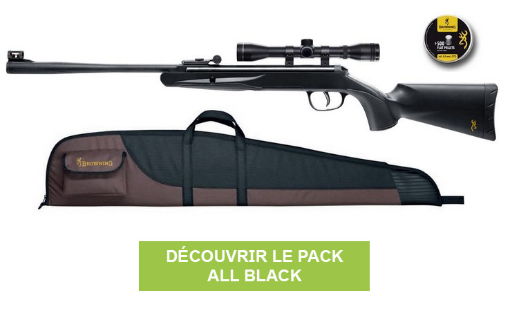 Carabine à plombs Browning X-Blade pack all black