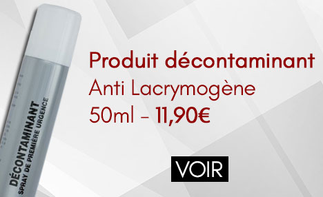 Produit décontaminant lacrymogène